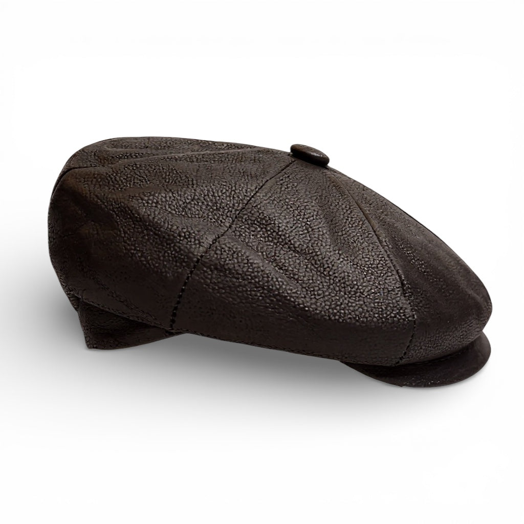 Brown Leather Peaky Blinders Newsboy Gatsby Cap