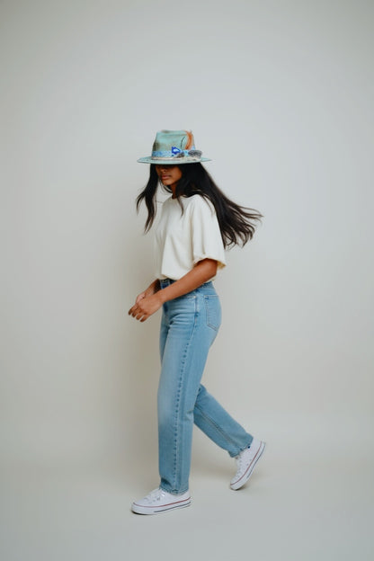 Soho – Distressed Vintage Wool Felt Fedora Hat