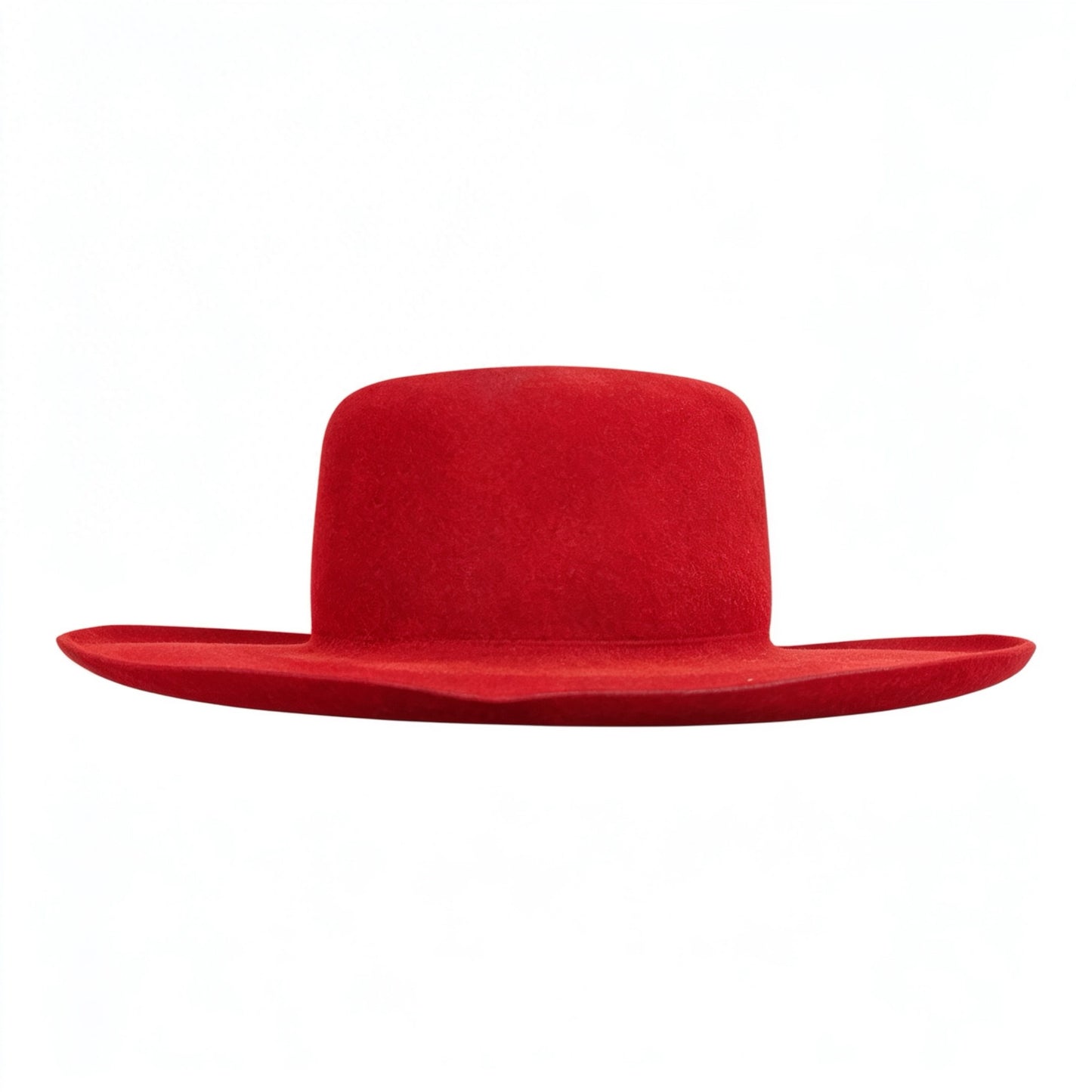 The Gambler Hat Red— 100% Wool Felt