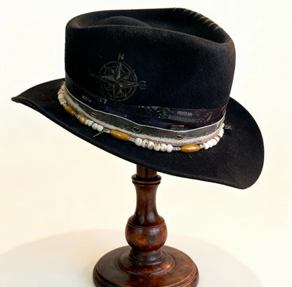The Compass Rose – Old Western Fedora Wool Felt Hat
