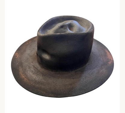 Double Skull Fedora – Wide Brim Hat