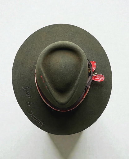 “Sun is shining” Wool Felt Hat