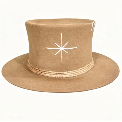 Tulum – Wool Felt Top Hat in Camel