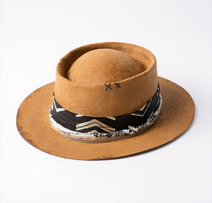 Sun – Vintage Style Round Crown Fedora | Artisan Felt Hat