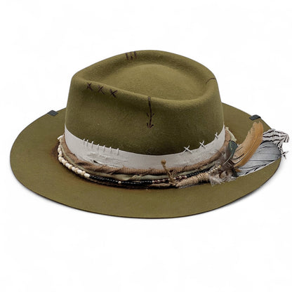 The Mantaro Fedora – Green Modern Nomad Wool Felt Hat