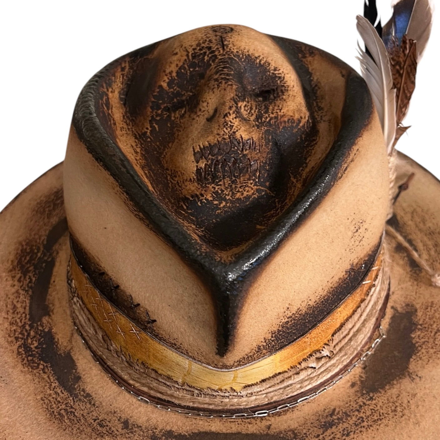 The Mateo – Vintage Skull Fedora Hat