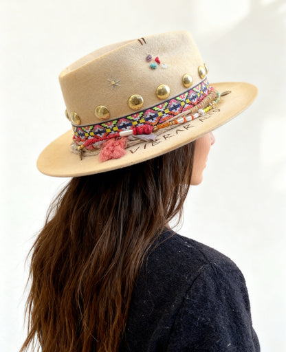 Vibrar Alto – Colorful Vintage Bohemian Wool Felt Fedora Hat