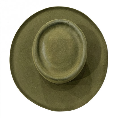The Gambler Hat Green — 100% Wool Felt