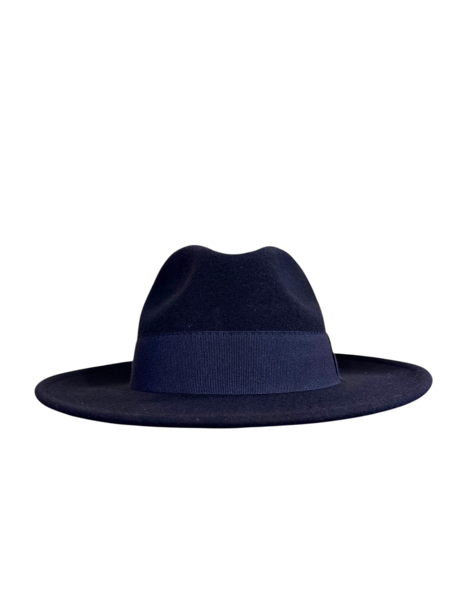 Classic Teardrop Fedora Hat – Foldable, Waterproof & Flexible Indiana Wool Felt Hat in Dark Blue