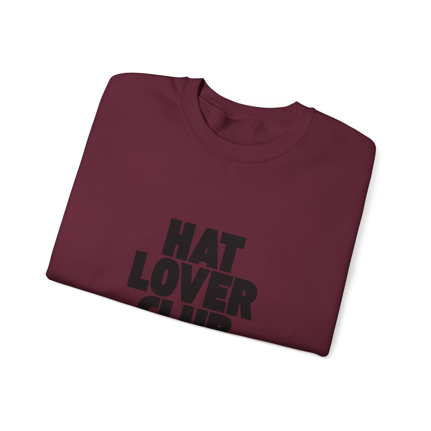 Hat Lover Club Sweatshirt — Graphic Crewneck for Hat Enthusiasts