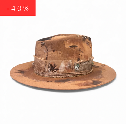 In Stock – Dreams of the Sahara – Premium Boho Chic Statement Felt Hat