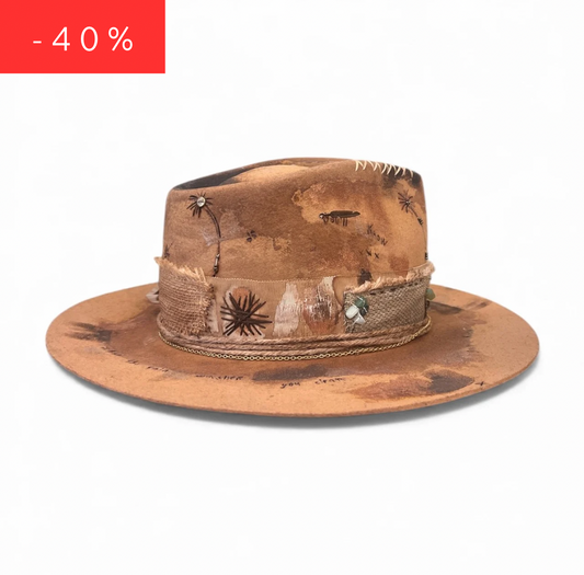 In Stock – Dreams of the Sahara – Premium Boho Chic Statement Felt Hat