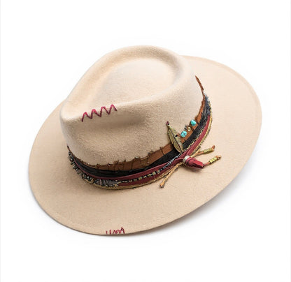 Sara – Black Wool Felt Fedora Hat