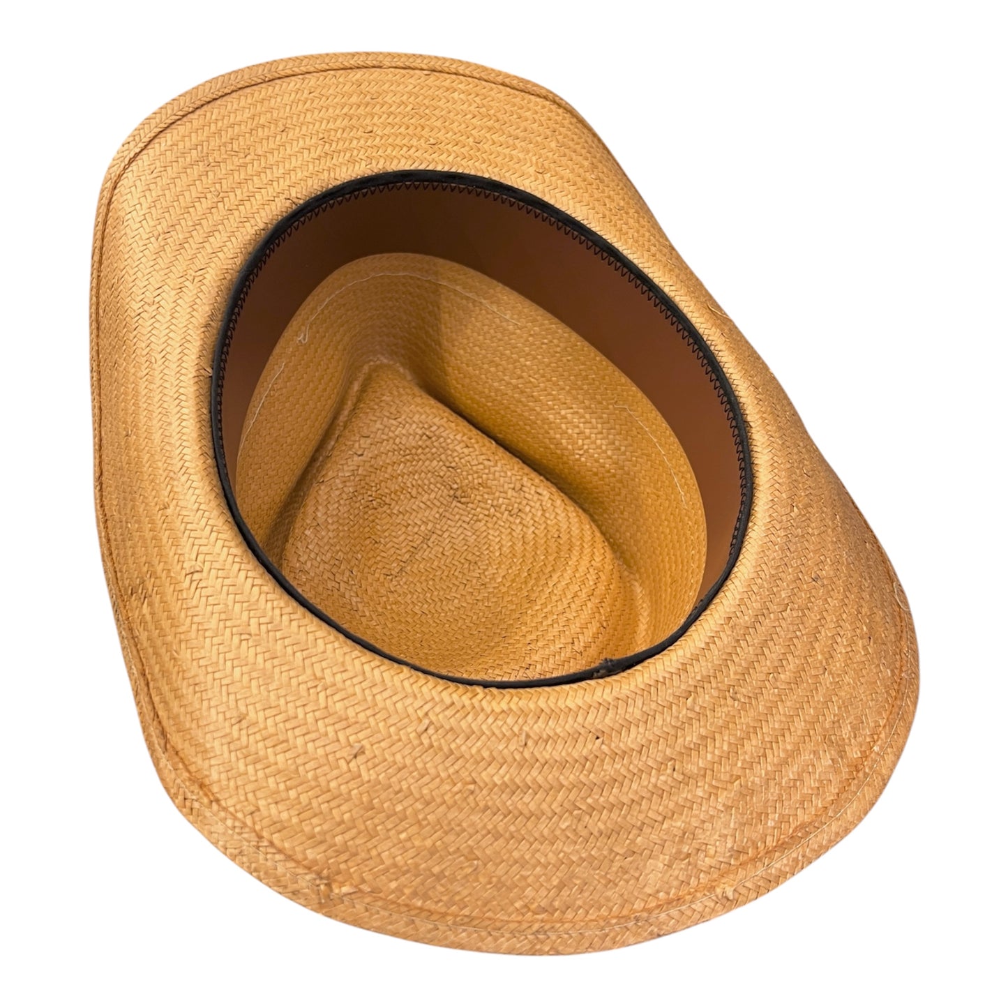 The Saltwind Hat in Dune – Handmade Shantung Cowboy Hat with Ikat Band