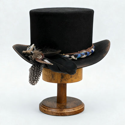 Belle – Black Low Top Hat