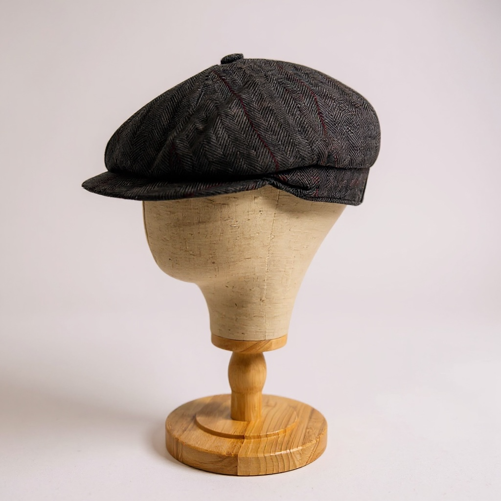 Newsboy Wool Winter Cap – Peaky Blinders  Birmingham Gangster Scottish Style – Baker Hat – Vintage Men’s Headwear