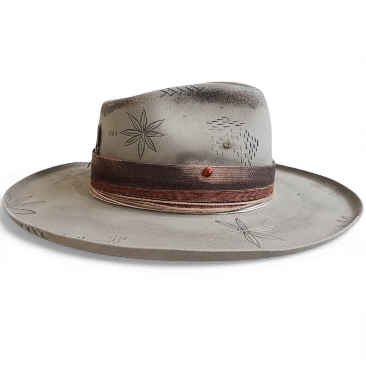 “Flowers of Ophelia” – Boho Wool Felt Hat