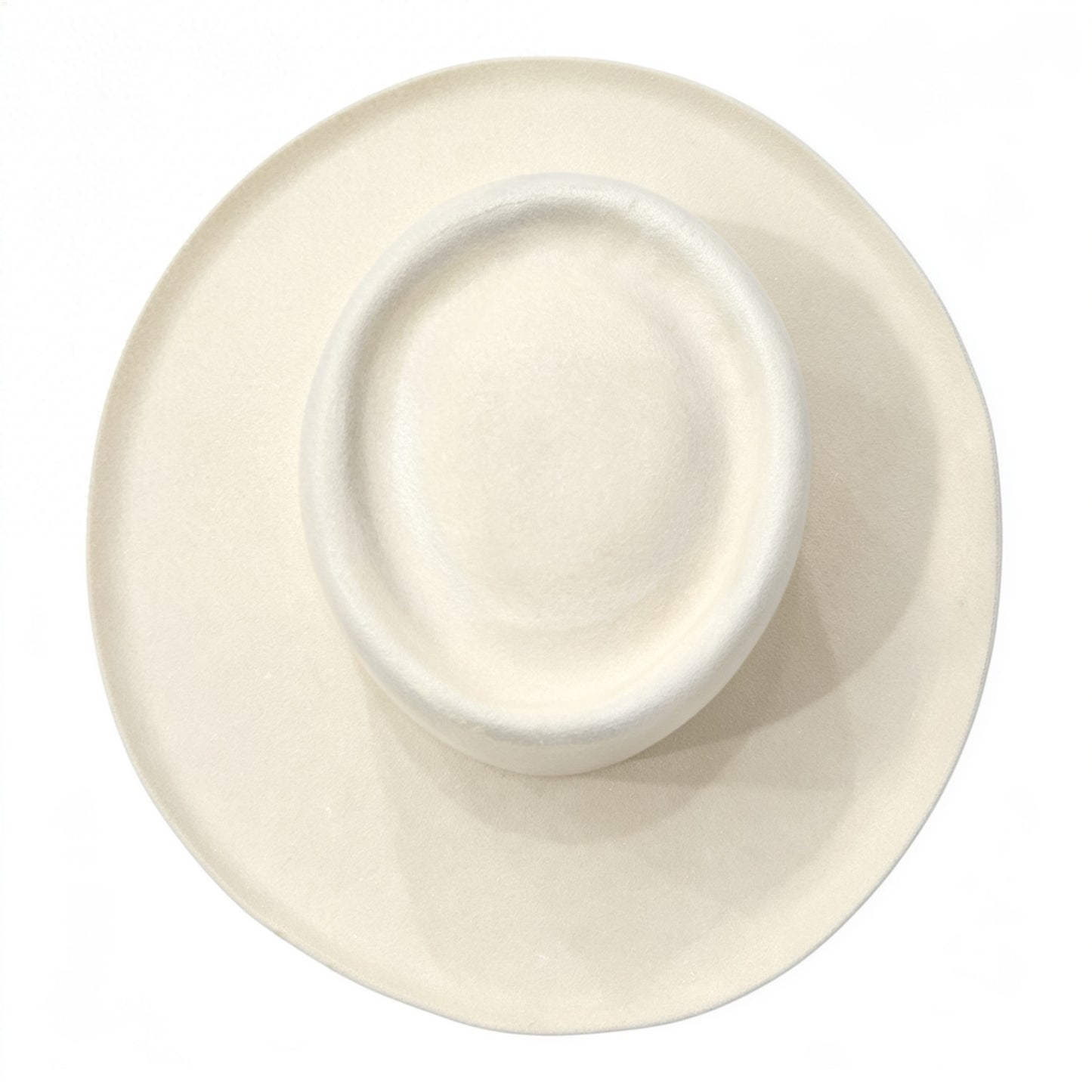 The Gambler Hat Ivory — 100% Wool Felt