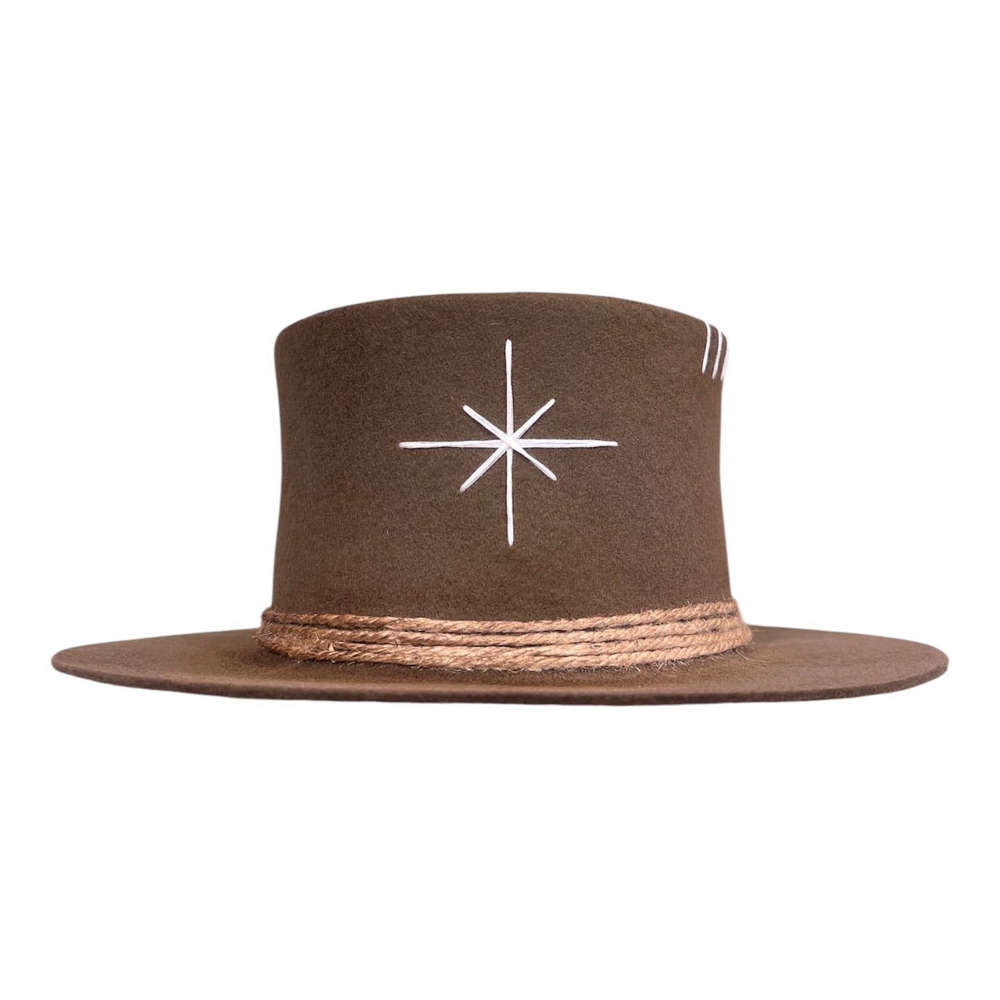 Tulum – Wool Felt Top Hat in Mocca