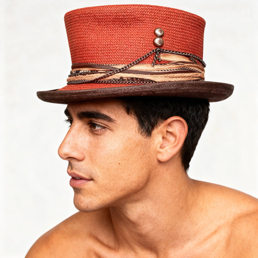 Red Straw Top Hat – Summer Rare Top Hat
