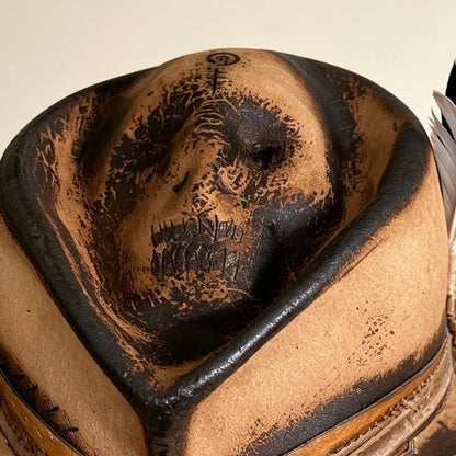 The Mateo – Vintage Skull Fedora Hat