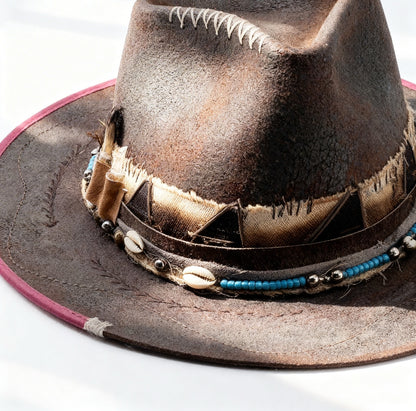 Mystic Mexican Soul – Wool Felt Hat – Handmade Vintage Bohemian Hat