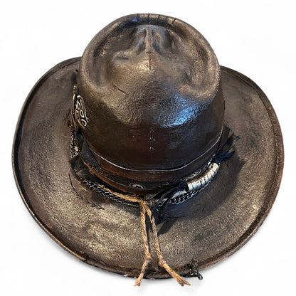 In Stock – Poison Hat – The Art of Rebellion – Vintage Leather Efect