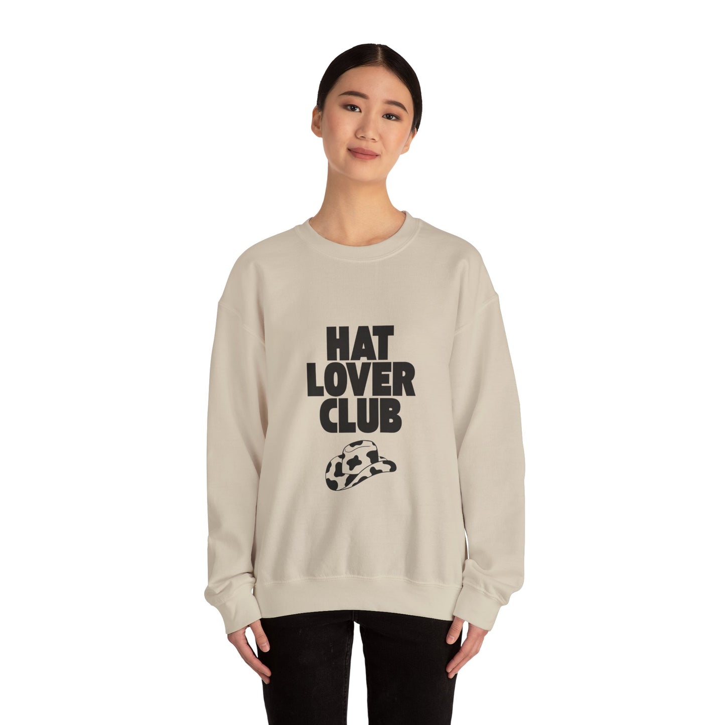 Hat Lover Club Sweatshirt — Graphic Crewneck for Hat Enthusiasts