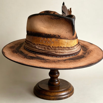 The Mateo – Vintage Skull Fedora Hat