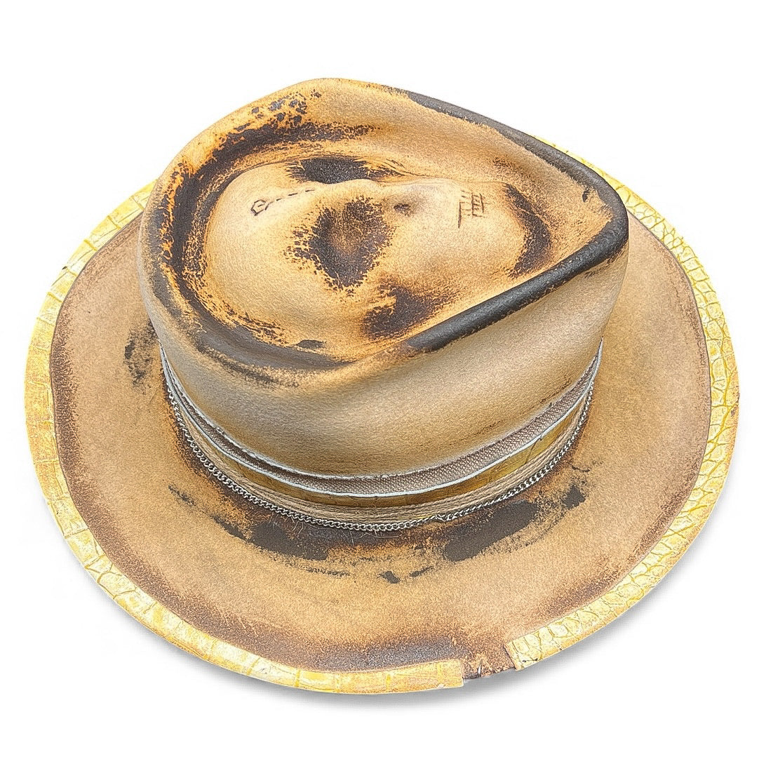 The Mateo – Vintage Skull Fedora Hat | Classic Retro Style Hat for Men & Women