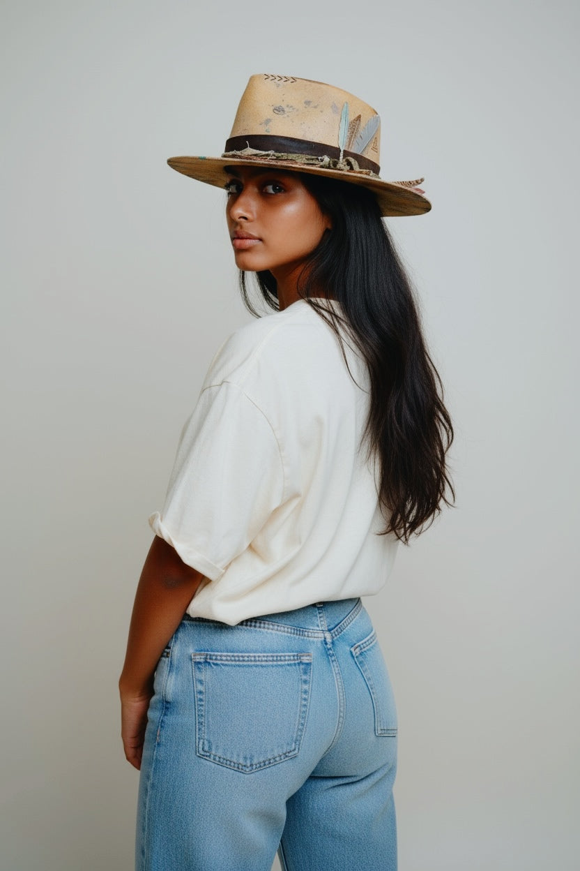 Rare Bohemian Indigo-Dyed Fedora Hat – Boogie Wonderland