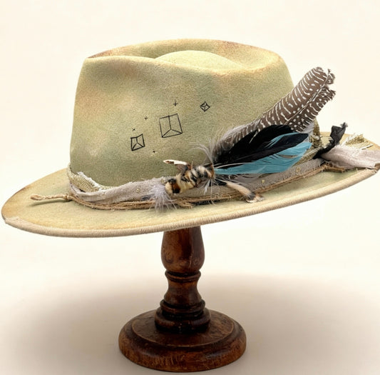 Iskaba – Boho Fedora Hat Handcrafted in Wool Felt