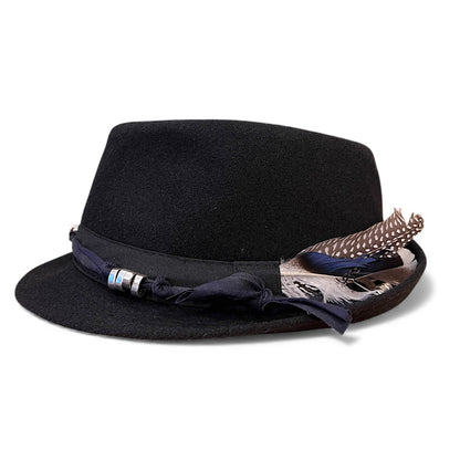 Bohemian Wool Fedora Hat – Short Brim Collection