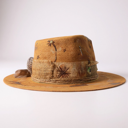 In Stock – Dreams of the Sahara – Premium Boho Chic Statement Felt Hat