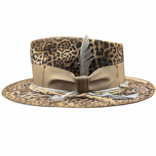 In Stock – Fearless – Leopard Print Felt Fedora Hat