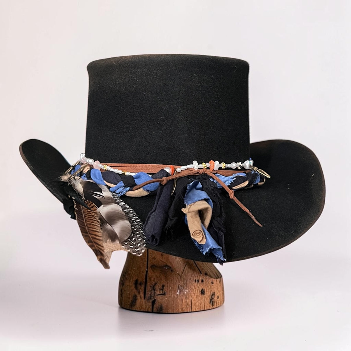 Belle – Black Low Top Hat
