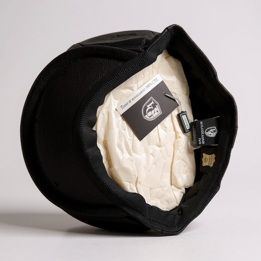 Newsboy Voluminous Cap – Peaky Blinders 100% Genuine Leather Baker Hat – Vintage Gangster Men’s Headwear