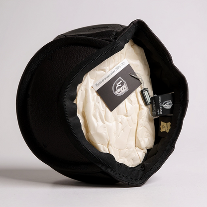 Newsboy Voluminous Cap – Peaky Blinders 100% Genuine Leather Baker Hat – Vintage Gangster Men’s Headwear