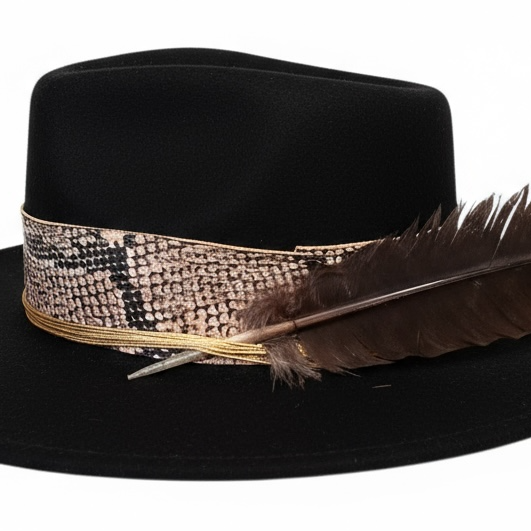 Black Queen – Bohemian Wool felt Hat