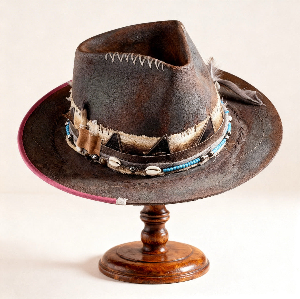 Mystic Mexican Soul – Wool Felt Hat – Handmade Vintage Bohemian Hat