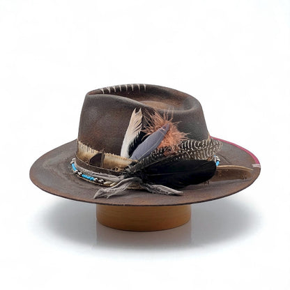 Mexican Soul Mystic Amulet Felt Hat – Handmade Vintage Bohemian Hat