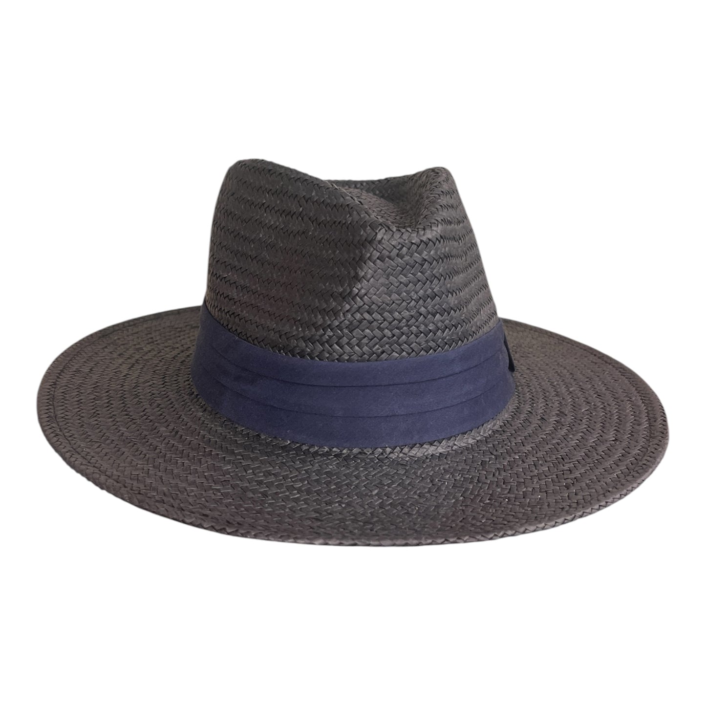 POKIS — Black Wide Brim Summer Straw Hat