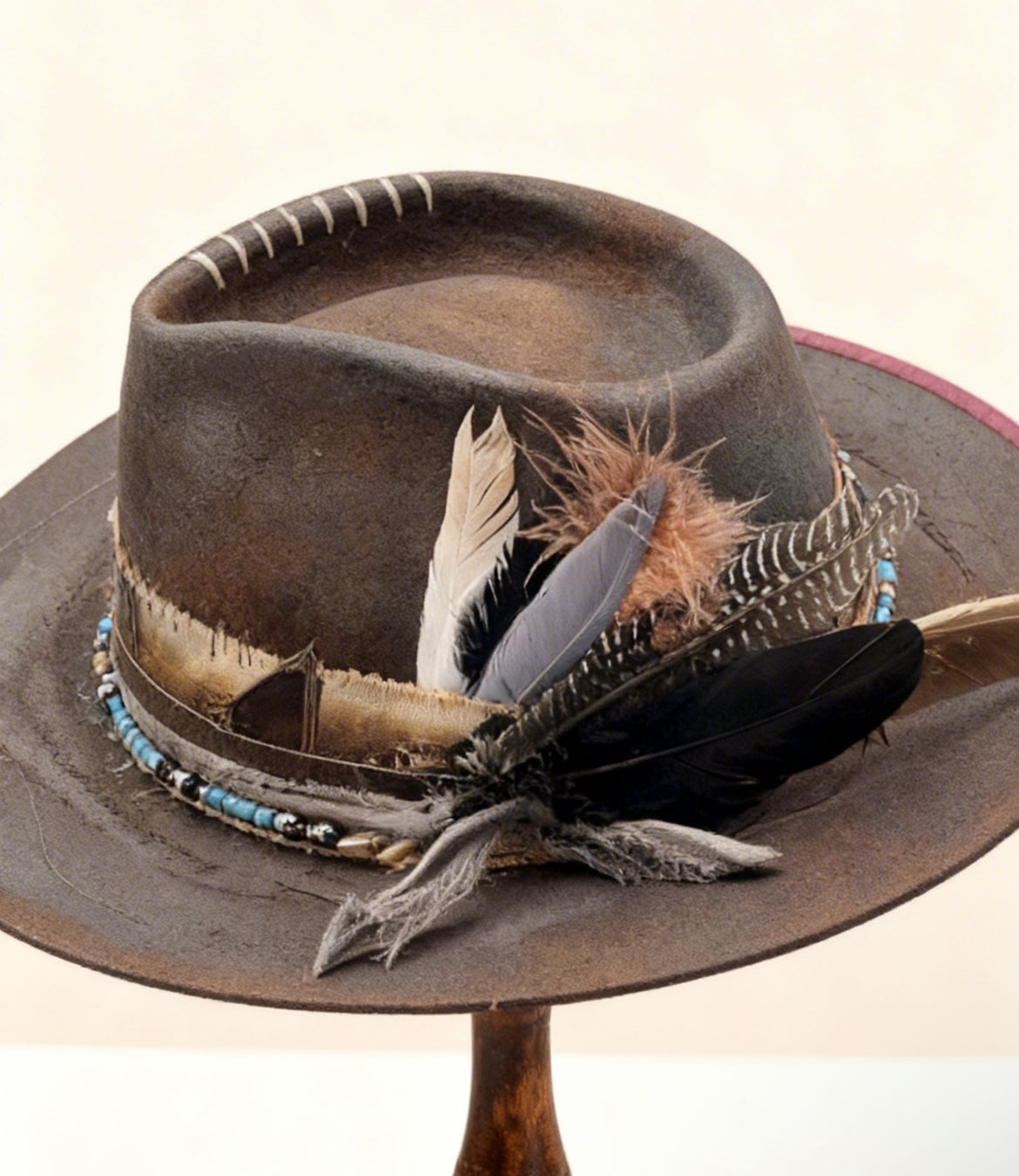 Mystic Mexican Soul – Wool Felt Hat – Handmade Vintage Bohemian Hat