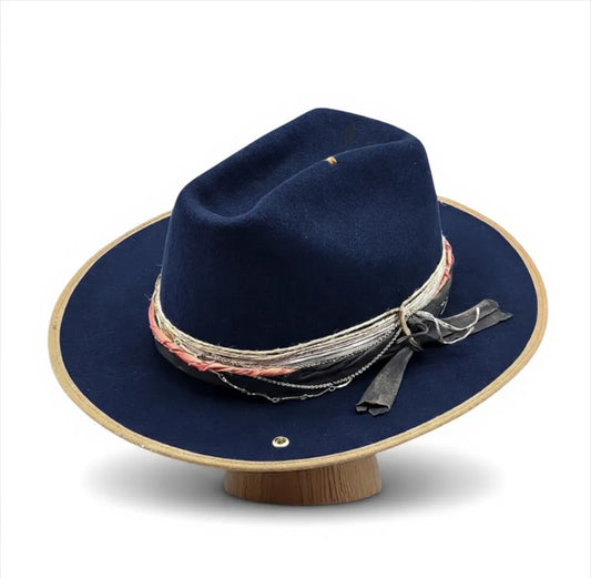 “Solstice” Elegant Felt Hat - Western Crown