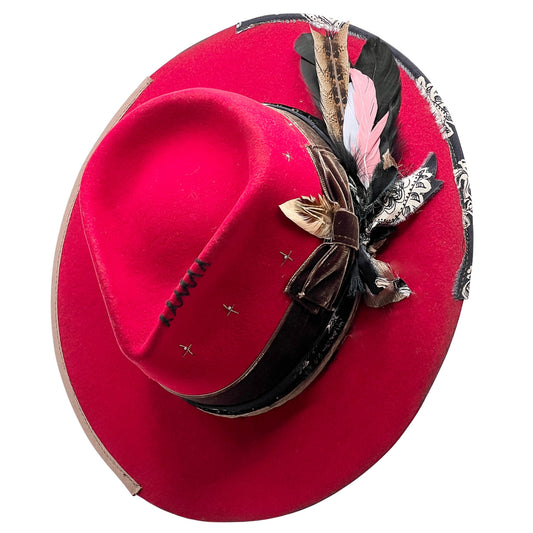 Ruby Red Statement Hat