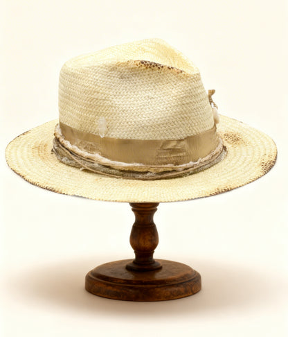 Las Canarias – Beige Straw Fedora Hat | Boho-Chic Elegance