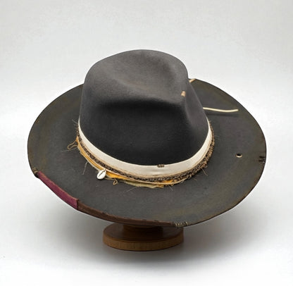 “Shadow” – Handmade Dark Gray Felt Hat