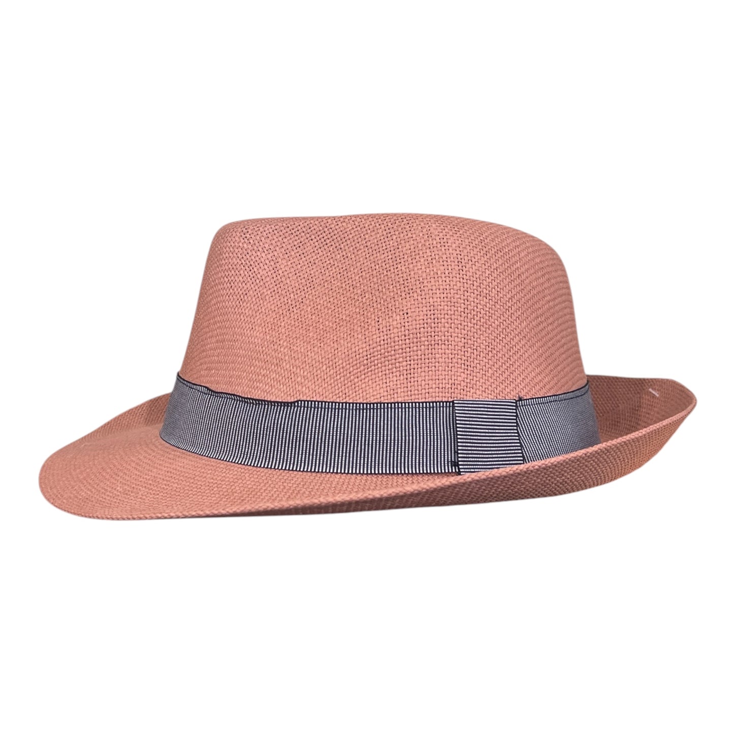 POKIS — Pink Summer Straw Trilby Hat