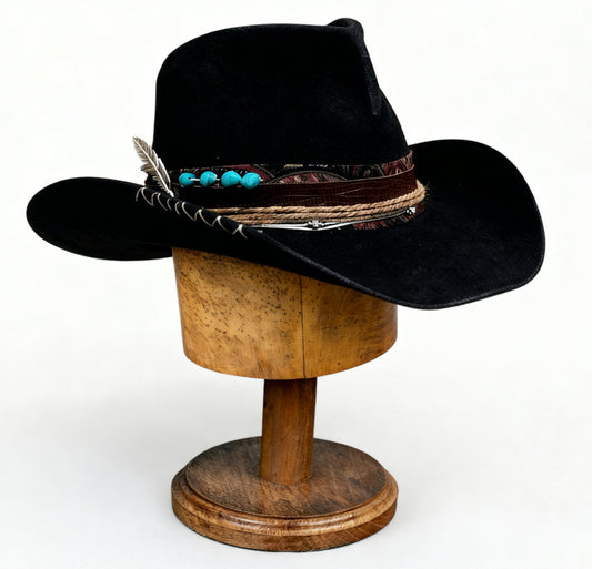 The Apache Western Hat– Bohemian High Crown Wool Felt Hat