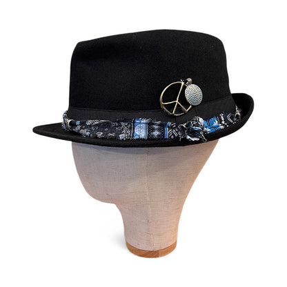 Bohemian Wool Fedora Hat – Short Brim Collection